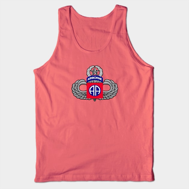 82nd Airborne Jump Master Tank Top by Trent Tides